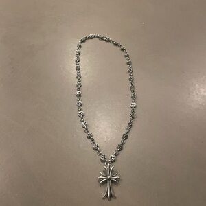 CH style Cross punk y2k emo grunge rock unisex stainless steel necklace